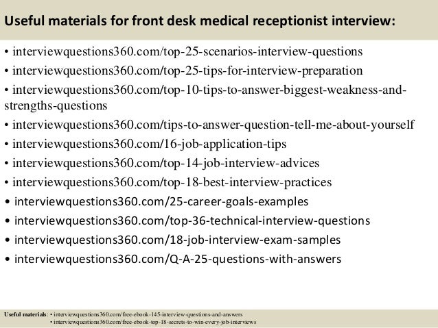 Top 10 Front Desk Medical Receptionist Interview Questions And Answers
