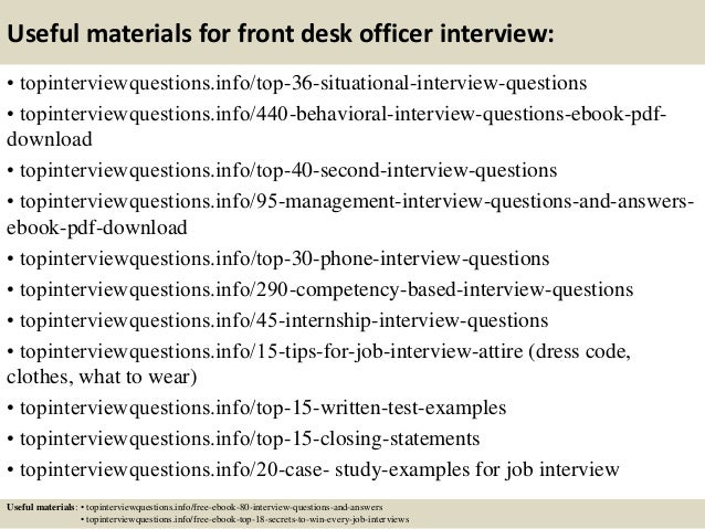 Top 10 Front Desk Officer Interview Questions And Answers