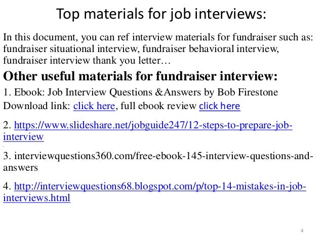 top 36 fundraiser interview questions with answers pdf