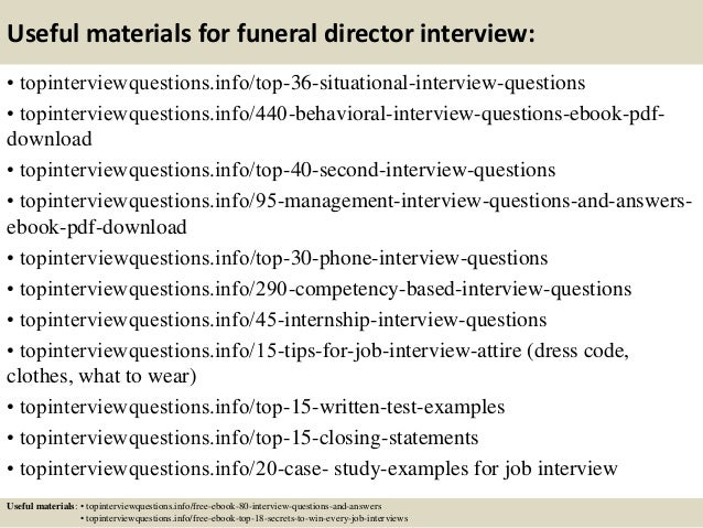 Top 10 Funeral Director Interview Questions And Answers