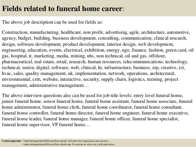 Top 10 Funeral Home Interview Questions And Answers