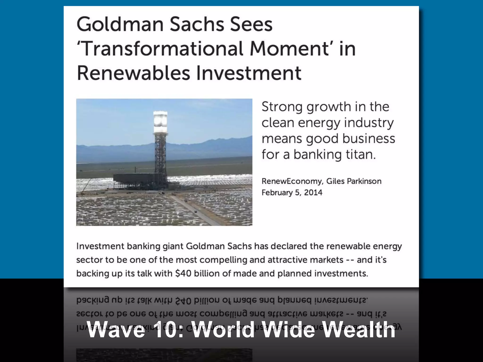 Wave 10: World Wide Wealth 
 