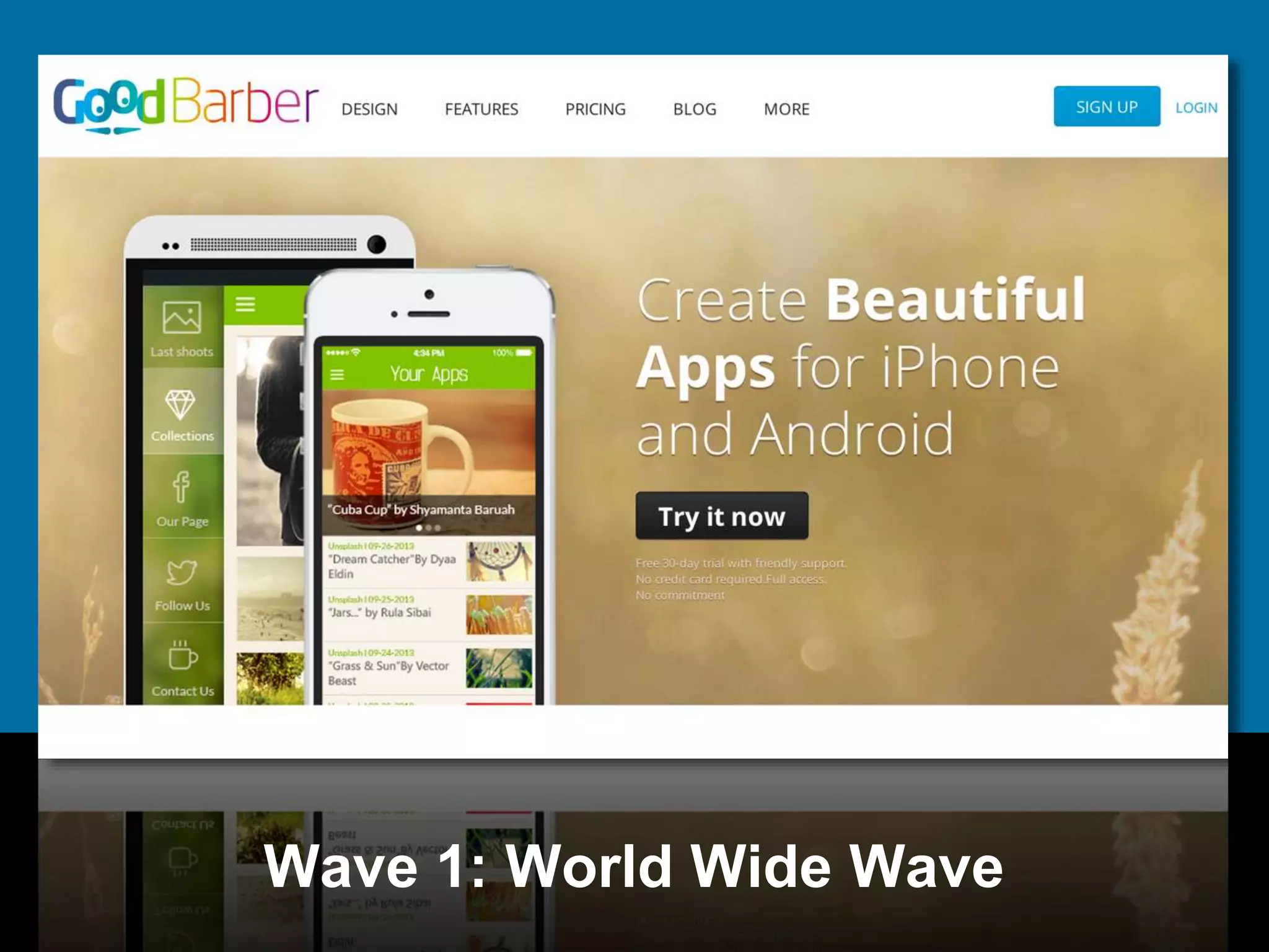 Wave 1: World Wide Wave 
 