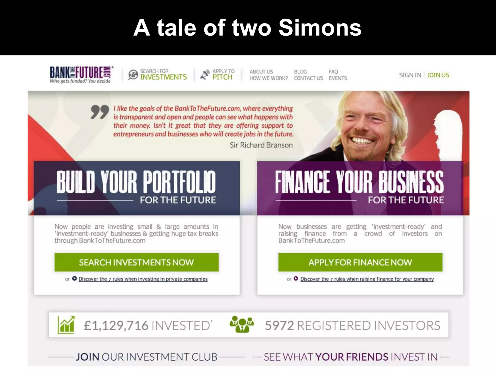 A tale of two Simons 
 