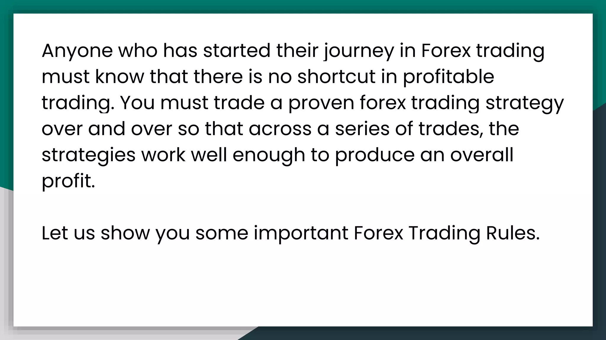 Top 10 golden Forex trading rules | PPTX | Stocks and Bonds | Personal ...