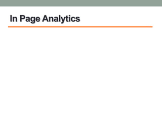 In Page Analytics
 