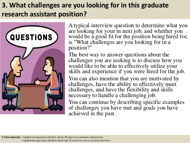 research assistant interview questions with answers