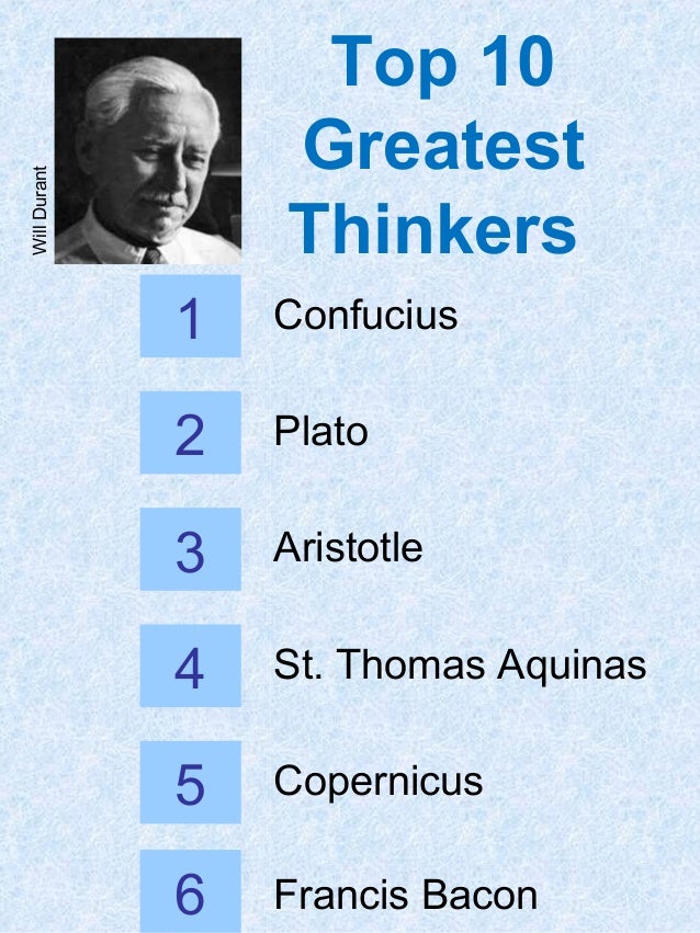 Greatest Thinkers Of All Time