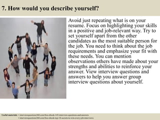 Top 10 group interview questions and answers | PDF