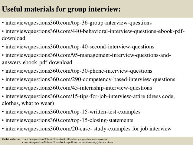 top 10 group interview questions and answers group interview questions