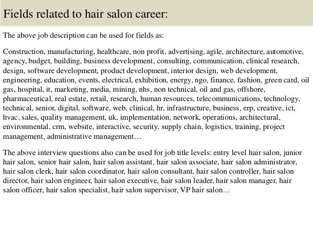 top 10 hair salon interview questions and answers how to prepare for a first job interview