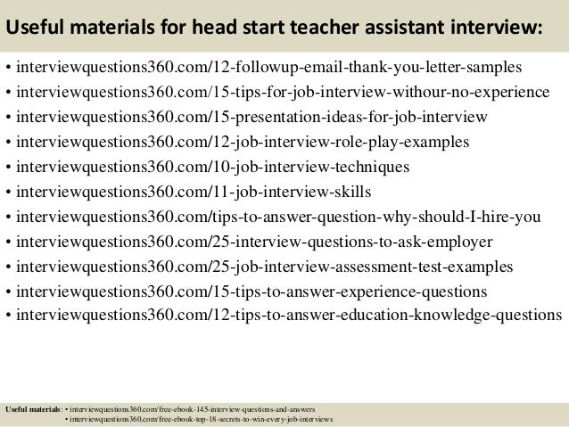 teaching assistant interview questions and answers