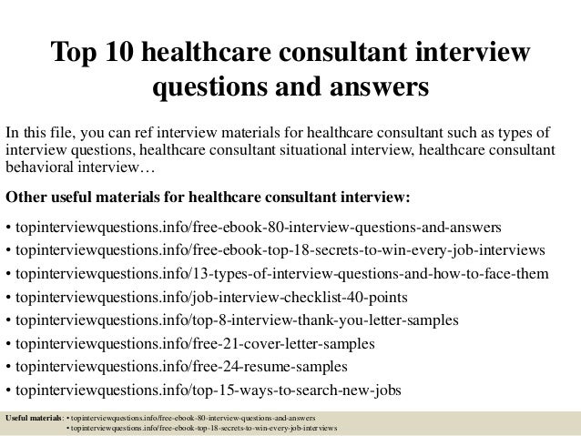 top 10 healthcare consultant interview questions and answers 1 638 jpg cb 1427200025 healthcare consulting cover letter