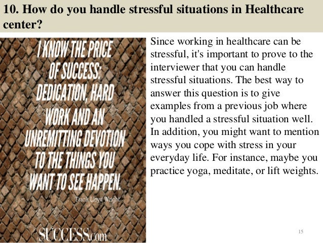 why do you want to work in healthcare