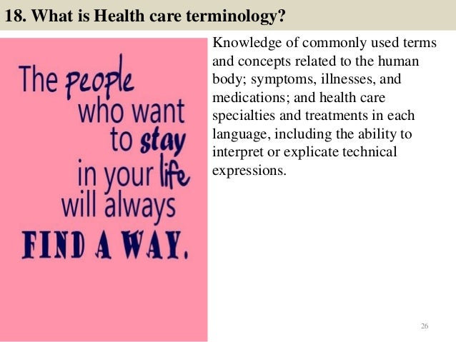 healthcare interview questions and answers