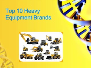 Top 10 Heavy
Equipment Brands
 