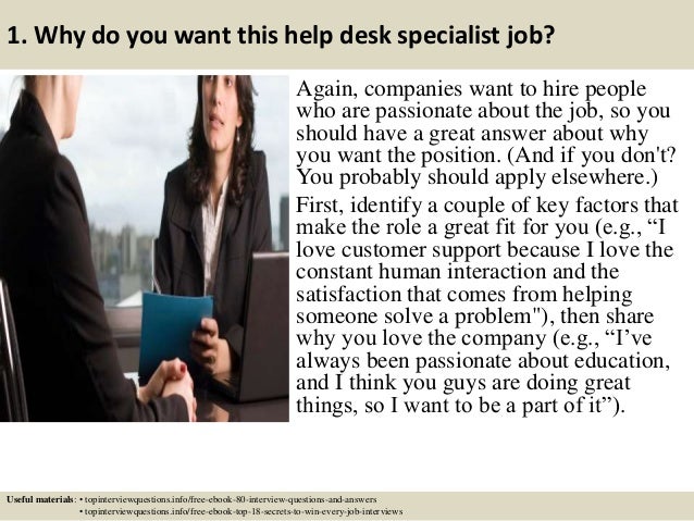 Top 10 Help Desk Specialist Interview Questions And Answers