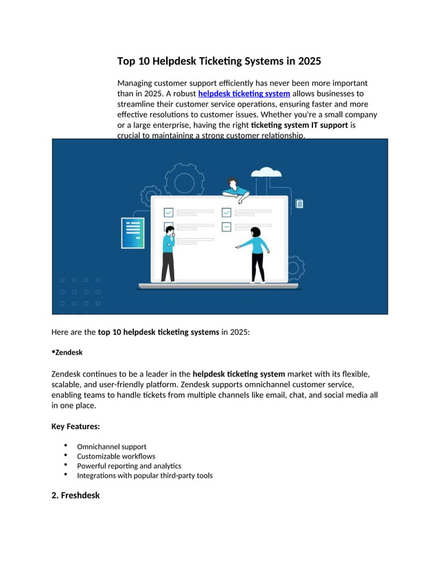 Top 10 Helpdesk Ticketing Systems In 2025 Ppt Top 10 Helpdesk Ticketing Systems In 2025 Ppt