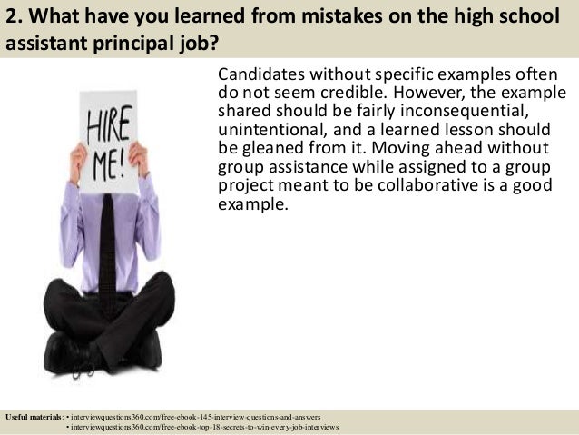 assistant principal interview questions