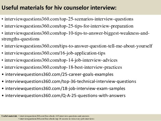 counselor interview questions and answers