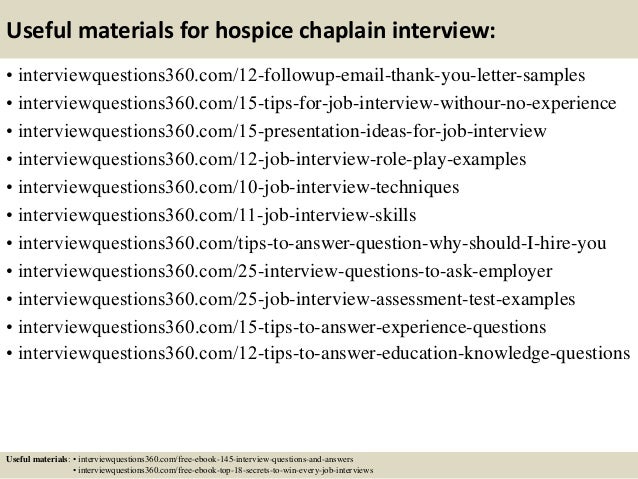 top 10 hospice chaplain interview questions and answers hospice chaplain salaries