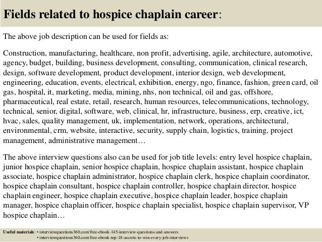 top 10 hospice chaplain interview questions and answers hospice chaplain salaries