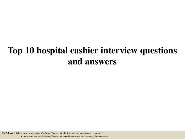 hospital interview questions