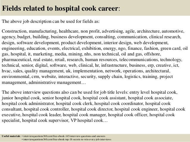 hospital cook cover letter