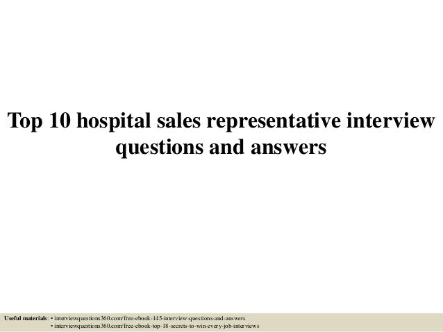 interview questions for a sales position