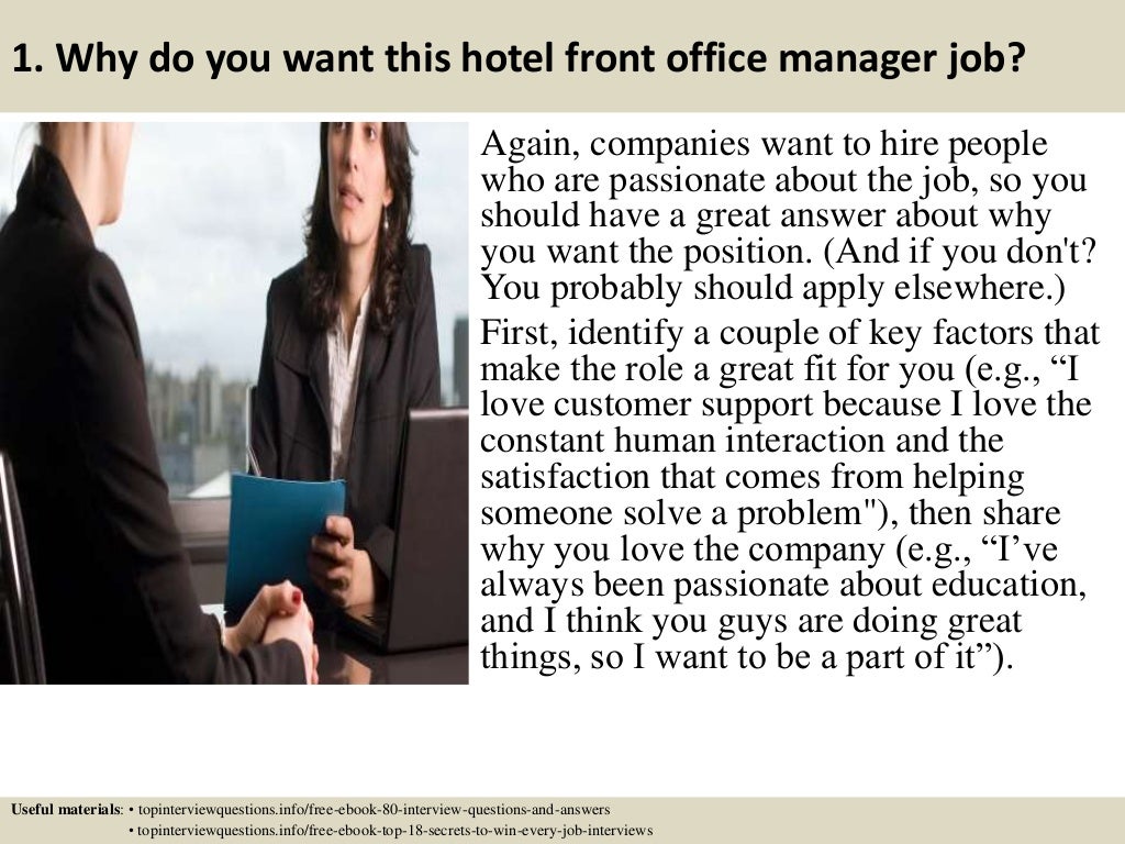 Top 10 Hotel Front Office Manager Interview Questions And Answers Top 10 Hotel Front Office Manager Interview Questions And Answers