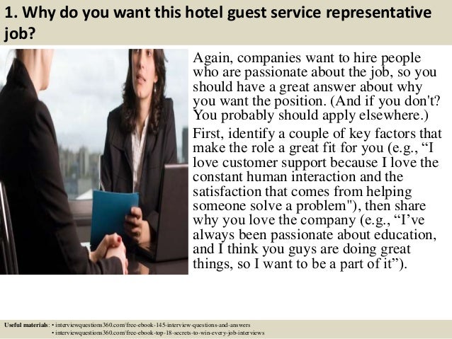 top 10 hotel guest service representative interview questions and ans why do you want to be a customer service representative