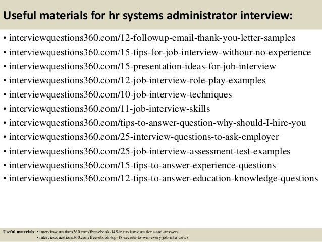 top 10 hr systems administrator interview questions and answers system admin interview questions