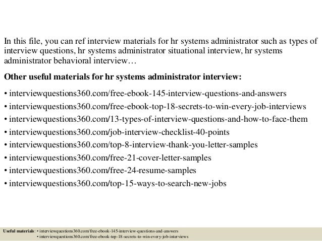 systems administrator interview questions