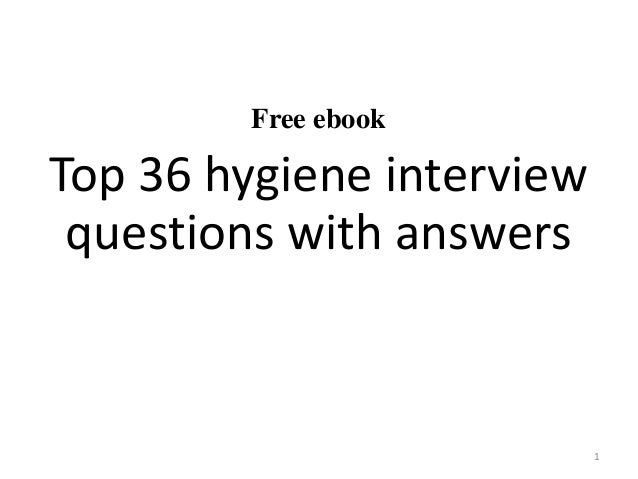 dental hygiene interview questions
