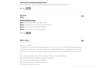 These are the list of Top IAS Coaching in Kanpur.
Easy to know about coaching institutions in Kanpur. The content is good and informative.
ReplyKarishma
dubey
JUNE 18,2020 AT 9:04 AM
Best IAS coaching in Kanpur
Rank 1 Utkarsh academy IAS coaching in Kanpur
Rank 2 Gurumantra IAS academy IAS coaching in Kanpur
Rank 3 Samrat IAS coaching institute in Kanpur
Rank 4 Apex academy IAS coaching in Kanpur
ReplyNeelam yadav
AUGUST 22, 2020 AT 3:45 AM
Hey, its me… Neelam
You know guys mjh upsc ki coaching krni thi kanpur me… Mai bhr s ayi hu mjh smjh nahi a rha tha kya kru but
meraeducation.com ki team n mera bhut support kiya… Unhone mjh btaya kon si coaching best hai mai apko bhi
btati hu kon si coaching list of top ias coaching in kanpur unhone di thi mujhe mai apke sath share krna chahti
hu….
List of Top IAS Coaching in Kanpur Rank 1 Utkarsh Academy IAS Coaching in Kanpur
Rank 2 GURUMANTRA IAS ACADEMY IAS Coaching in Kanpur
Rank 3 Samrat Ias Coaching Institute in Kanpur
Rank 4 Apex Academy IAS Coaching in Kanpur
Rank 5 Alok IAS Academy in Kanpur
2 0 Ratethis
2 0 Ratethis
 