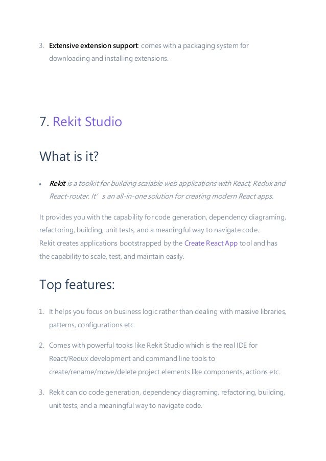 Top 10 IDEs for React.js Developers in 2021 | PDF