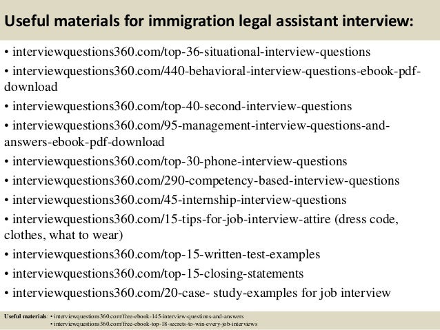 Top 10 Immigration Legal Assistant Interview Questions And Answers