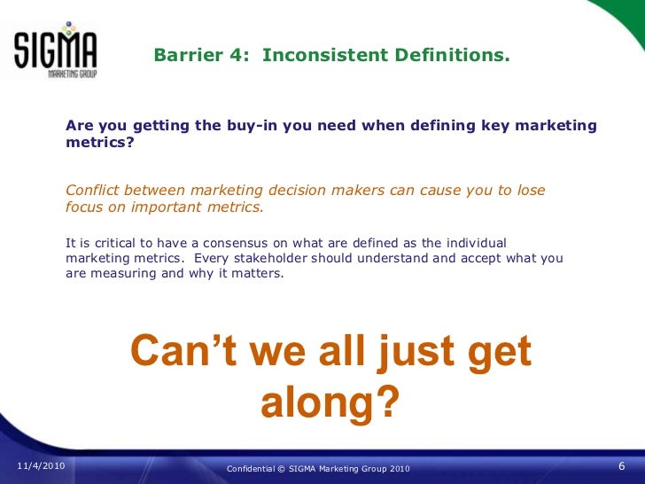 10 Barriers to Success in Marketing Analytics & Measurement