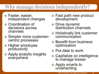 BENEFIT FROM BUSINESS OPTIMIZATION … stay ahead – improve speed-to-market, reduce costs, enhance service, and position for growthThe mindset in the insurance industry has long been geared to sequential processes which are often driven by technology rather than a current business strategy. Shift to a business view. Rethink how capabilities align to expected outcomes. Drive operations from the viewpoint of the customer to create a more dynamic and responsive business model.  Look at each individual activity to determine if it can be eliminated, automated, or delegated. Then apply the right level of  technology to drive both top and bottom-line growth. The result – improved speed, reduced cost, and much better service.    The CustomerVision         Strategy,Goals & Outcomes Required Business CapabilitiesSMA’s Business Capability Model  Underwriting/New BusinessPolicy ServicingDistribution Management/SalesBilling andCollectionsClaims/ Payout     ReinsuranceAsset /   Investment ManagementEnterpriseServicesMarketing    and ProductDevelopmentMarket& ProductDevelop       Source: 2010 SMA Research                                    © 2010 Smallwood Maike & Associates, Inc. USA. May not be reproduced by any means without express permission. All rights reserved.