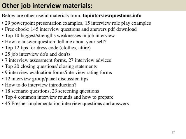 Top 36 implementation interview questions with answers pdf