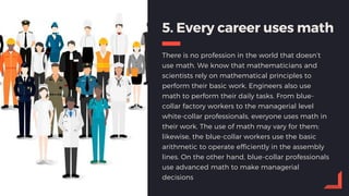 Top 10 importance of mathematics in everyday life | PPTX