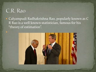 Radhakrishna Rao Top 10 indian mathematician | PPTX