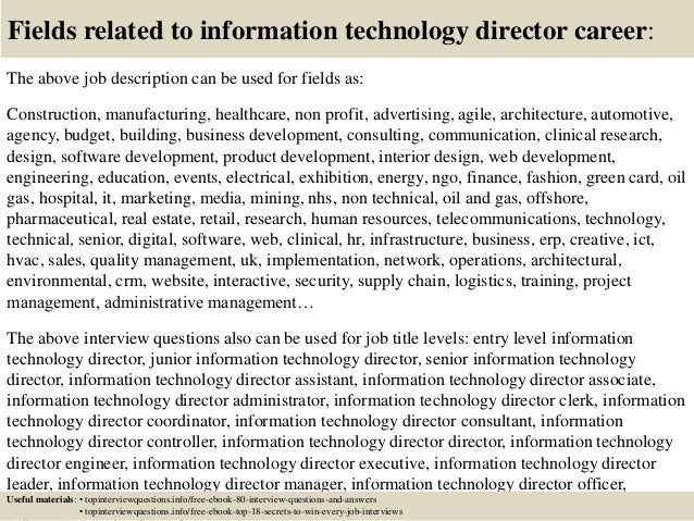 information technology interview questions