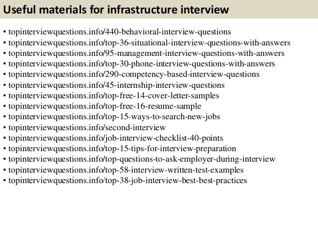 it infrastructure interview questions and answers pdf