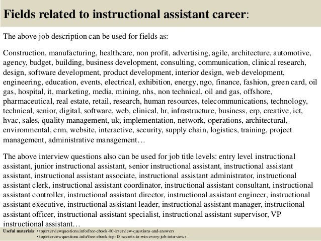 instructional aide interview questions and answers