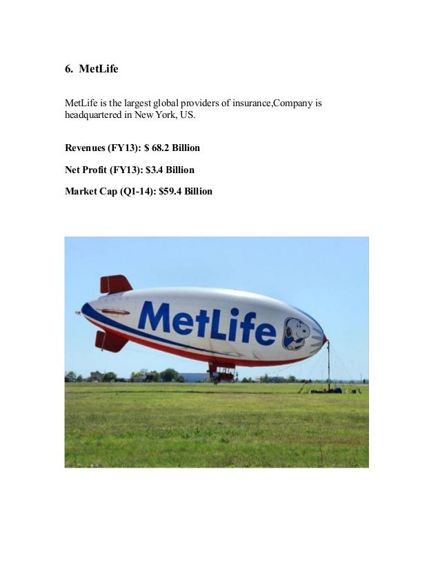 Top 10 Insurance Companies in the World 2014