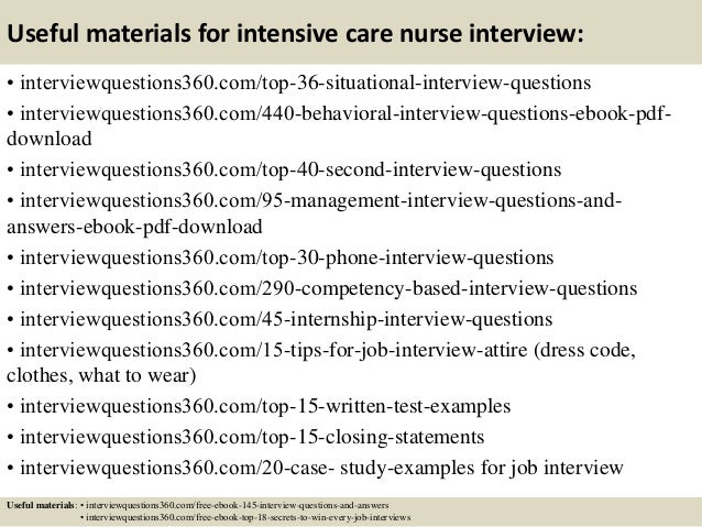 situational nursing interview questions