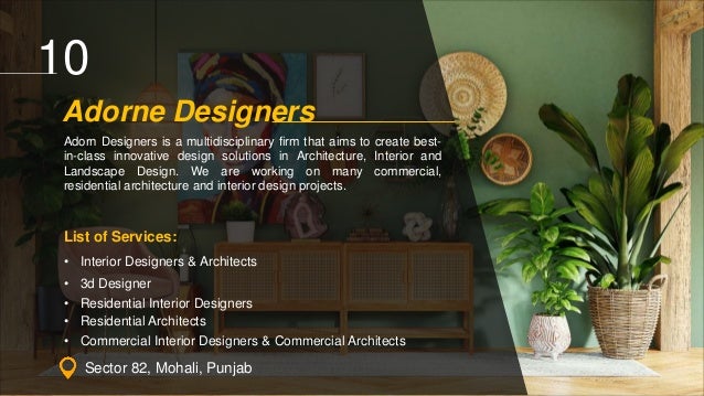 Top 10 interior designers in mohali | PPTX