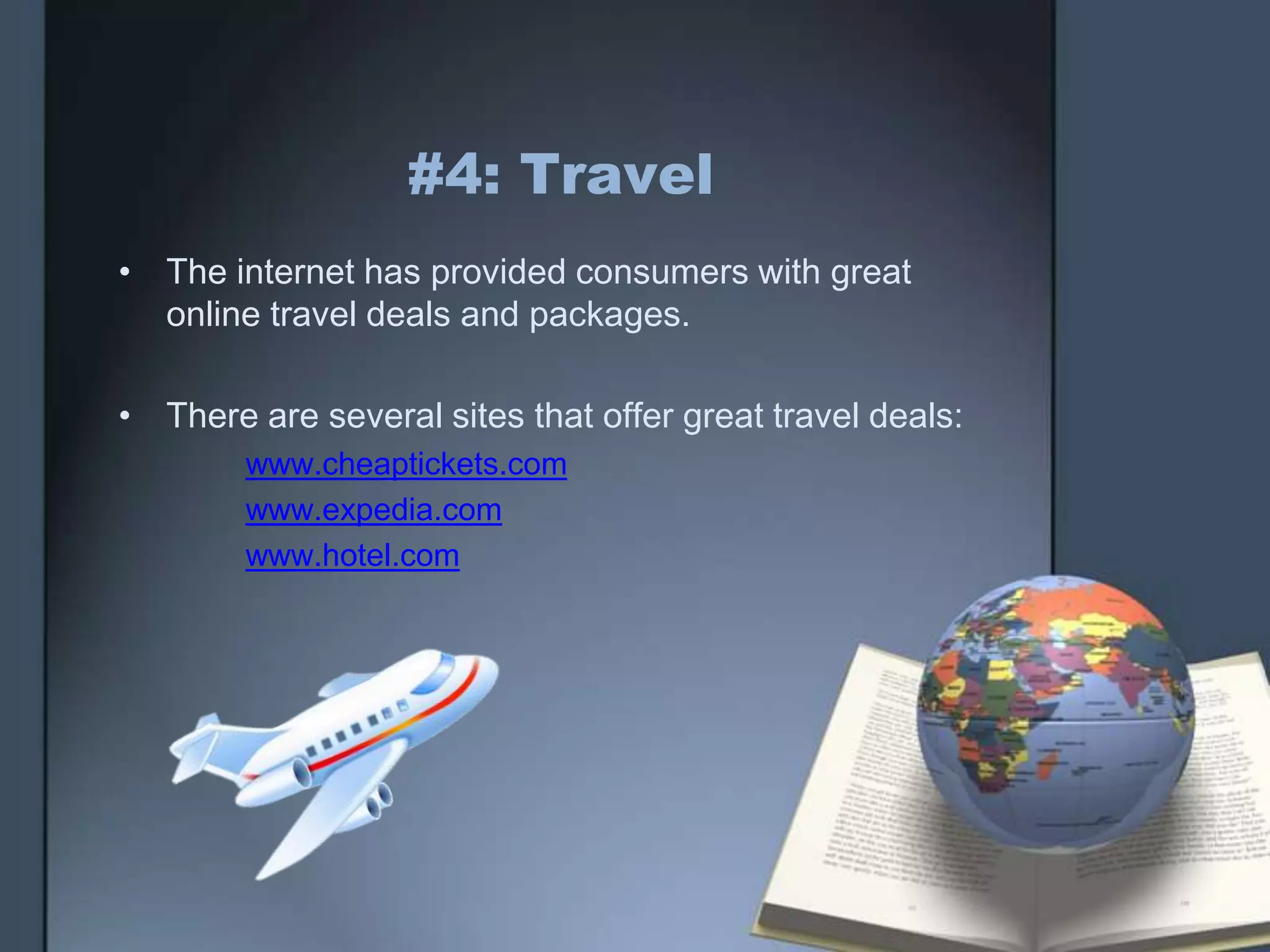 MSNBC: www.msnbc.com#6: MapsOnline maps have made getting lost a thing of the past.  There are several websites which offer free online maps.  www.mapquest.commaps.google.com