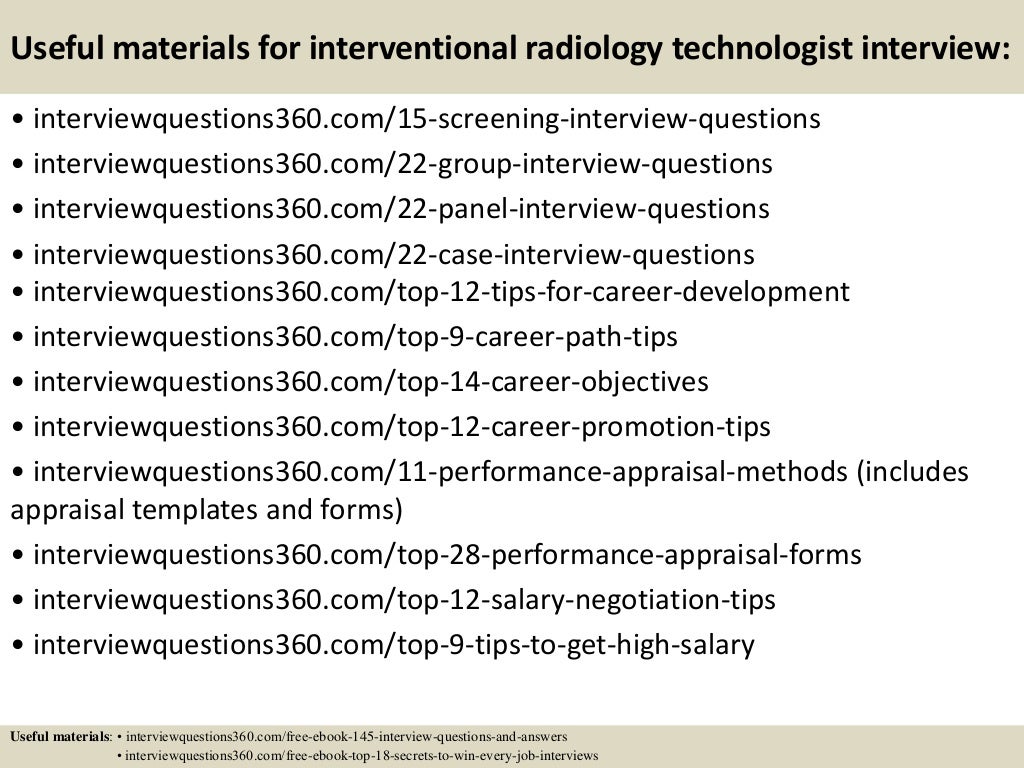 Top 10 interventional radiology technologist interview questions and